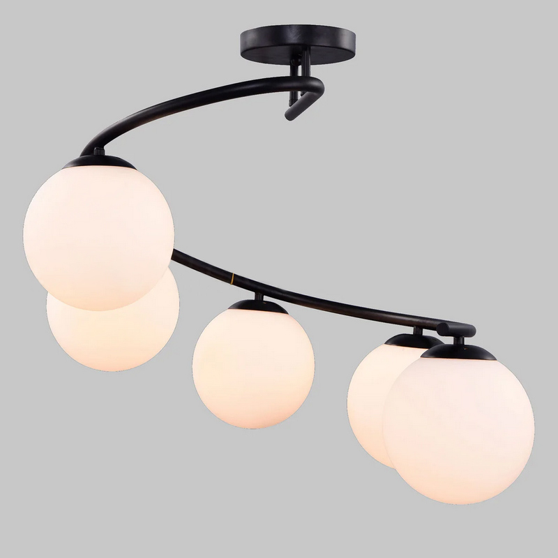 

Люстра потолочная Light House NM-14434/5 BK WT черная