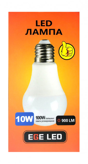 

Набор 10шт Led лампа EGE 10вт Е27 4100К