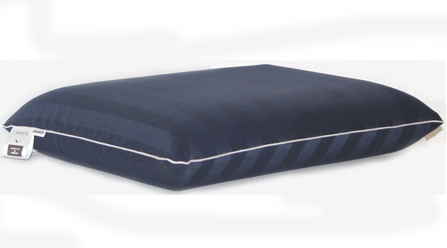 

Подушка ортопедическая MirSon №7004 Elite Noble stripe Blue sea Women 59х43х10 см италия, пена memory soft