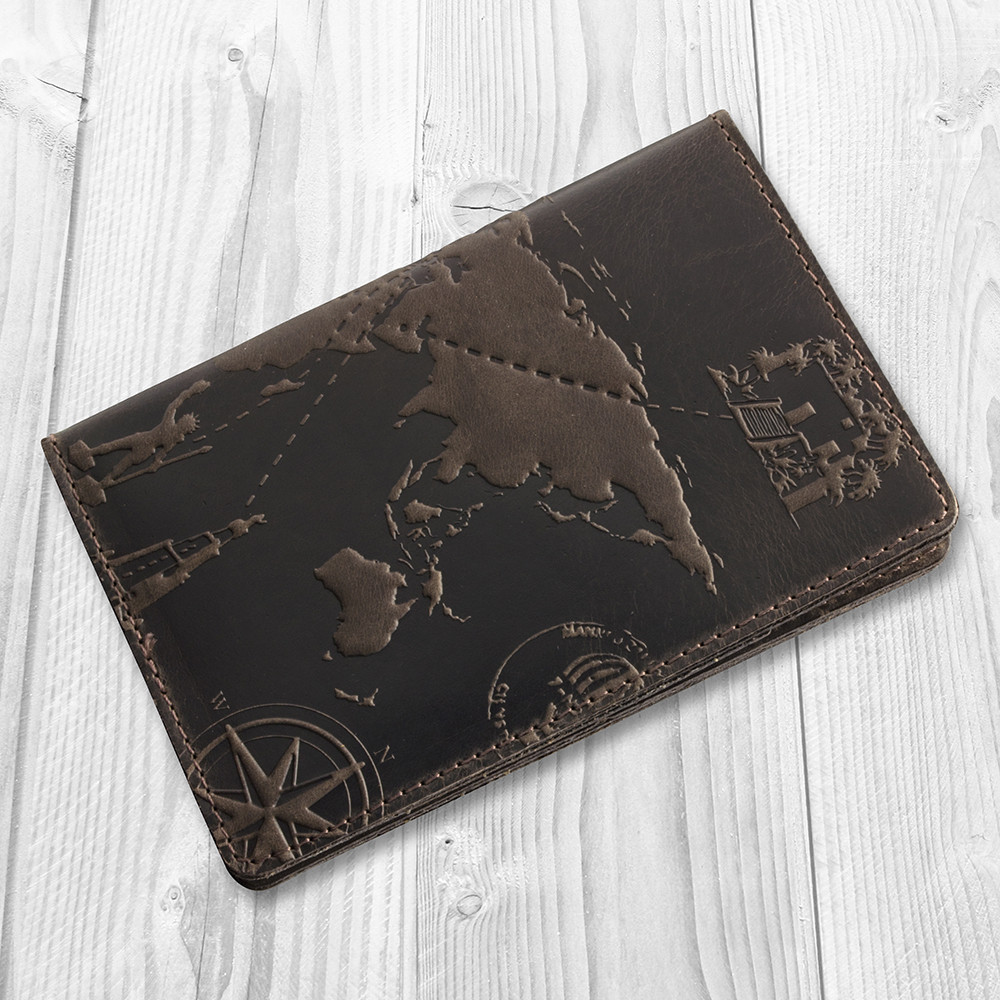 

Портмоне HiArt PB-02-S19-1106-T002 Shabby Gavana Brown "7 wonders of the world"