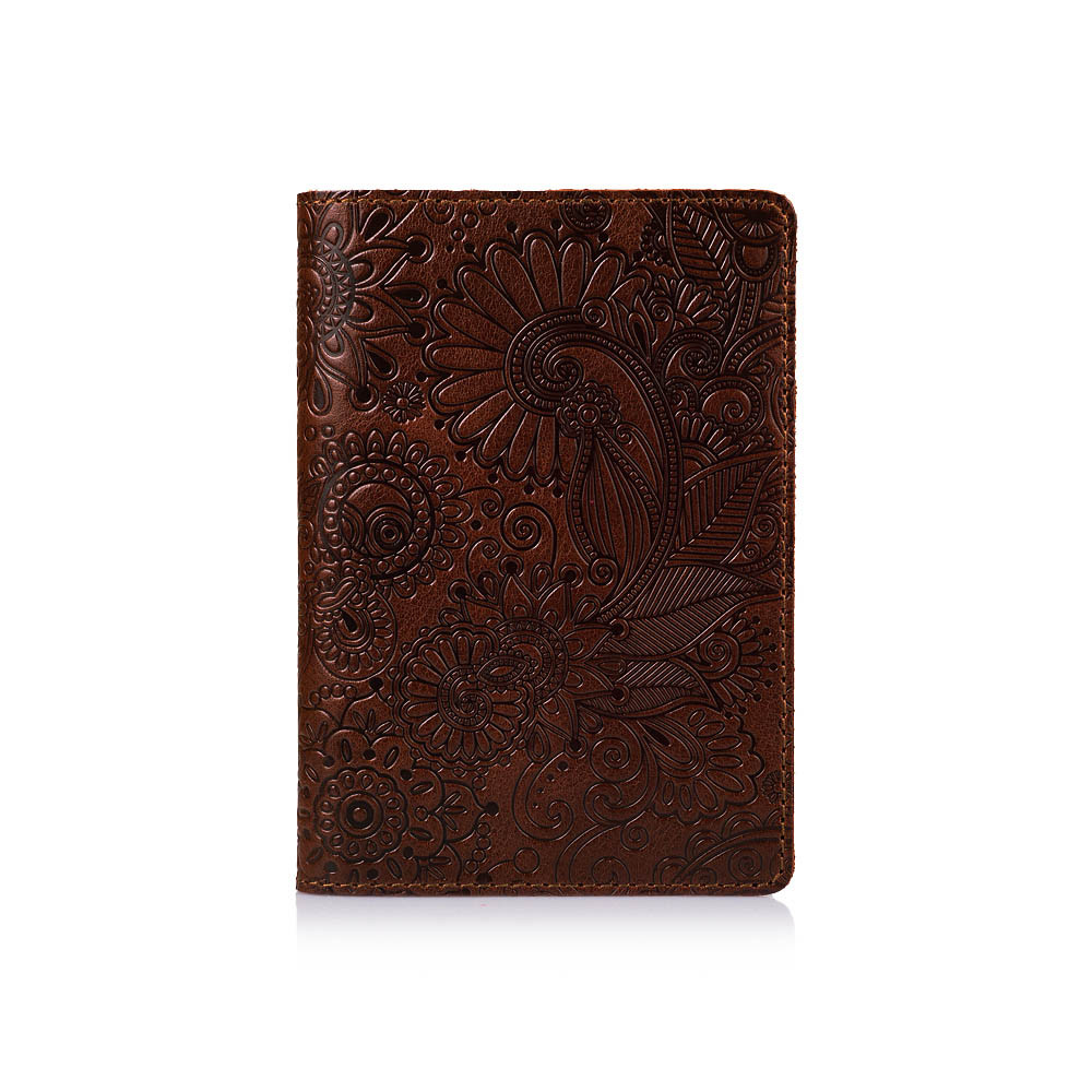 

Портмоне для документов HiArt AD-01-C19-1436-T005 Crystal Сognac "Mehendi Art"