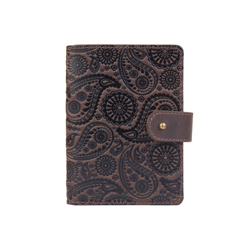 

Кожаное портмоне для паспорта / ID документов HiArt PB-03S/1-S19-1106-T004 Shabby Gavana Brown "Buta Art"