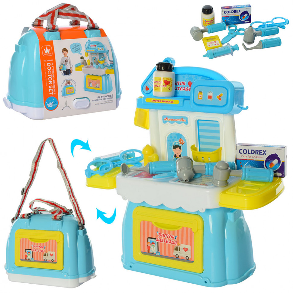 

Игровой набор Доктор W836A медицинские инструменты в сумке Bambi