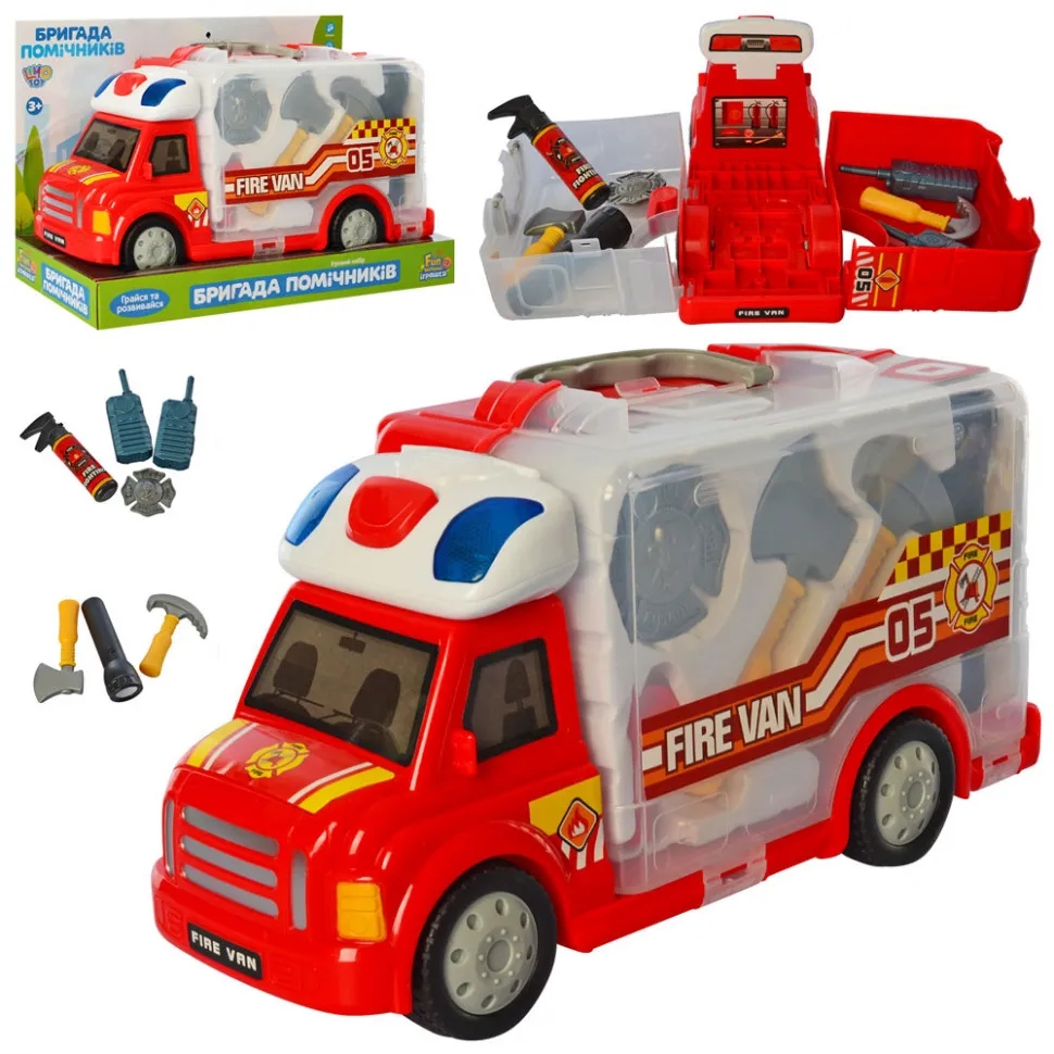 

Игровой набор Пожарного М 5532 машинка со звуковыми эффектами Limo Toy