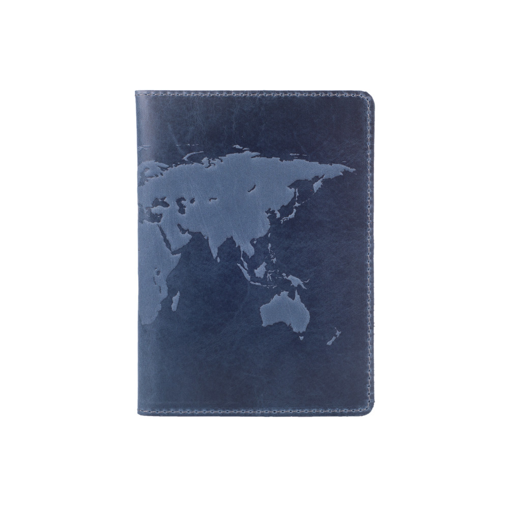 

Обложка для паспорта HiArt PC-02-S18-4417-T001 Shabby Lagoon "World Map"