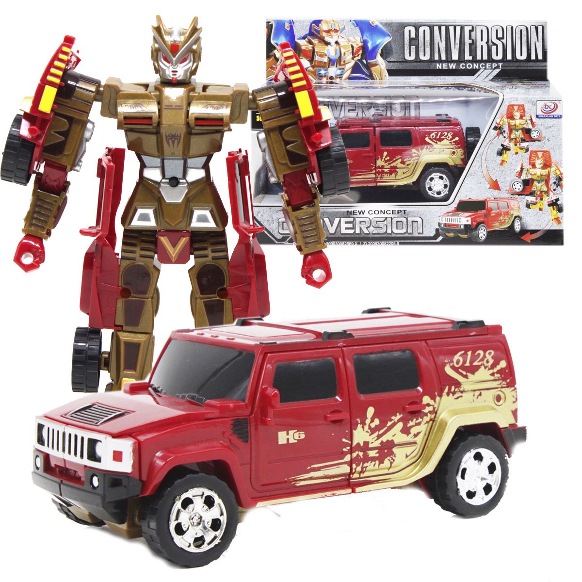 

Внедорожник-трансформер красный Xinlexuan Toys (899K-1) (169363)