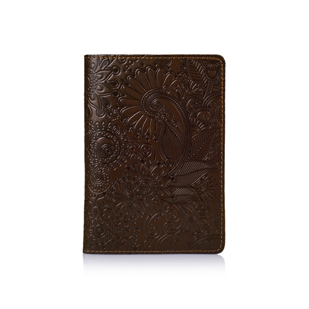

Обложка для паспорта HiArt PC-01-C18-0840-T005 Crystal Brown "Mehendi Art"