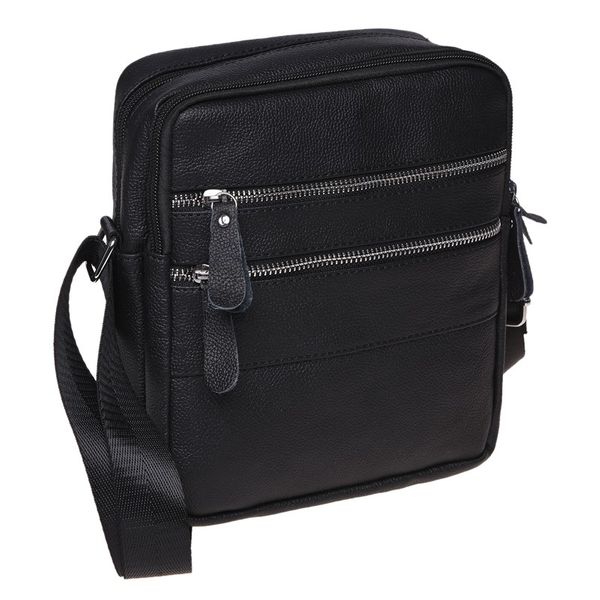 

Мужская кожаная сумка Borsa Leather K13923- black