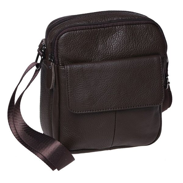 

Мужская кожаная сумка Borsa Leather K11031-dark brown