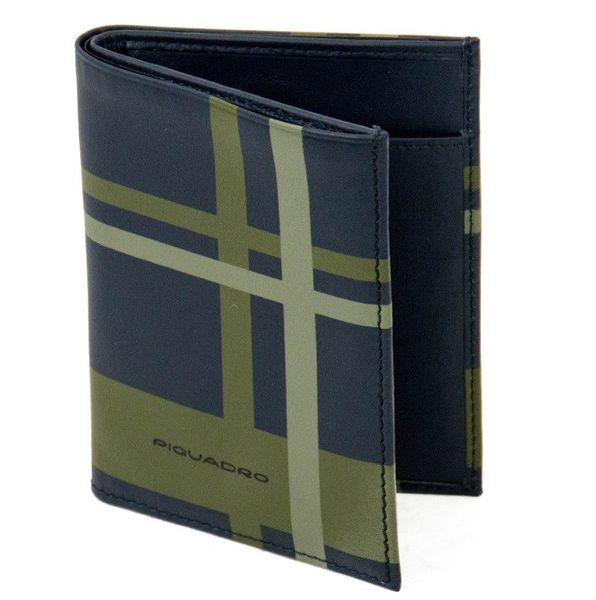 

Кожаный кошелек Piquadro TAG/CheckBlue PU1393TAGR_CHECKBLU