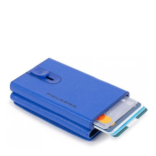

Кредитница-кошелёк с выдвижным механизмом Piquadro EMPIRE/Blue PP4891EMR_BLU