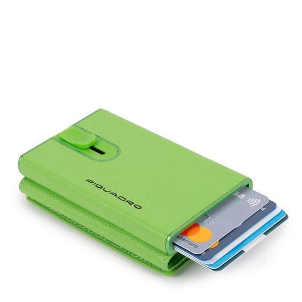 

Кредитница-кошелёк с выдвижным механизмом Piquadro EMPIRE/Green PP4891EMR_VE