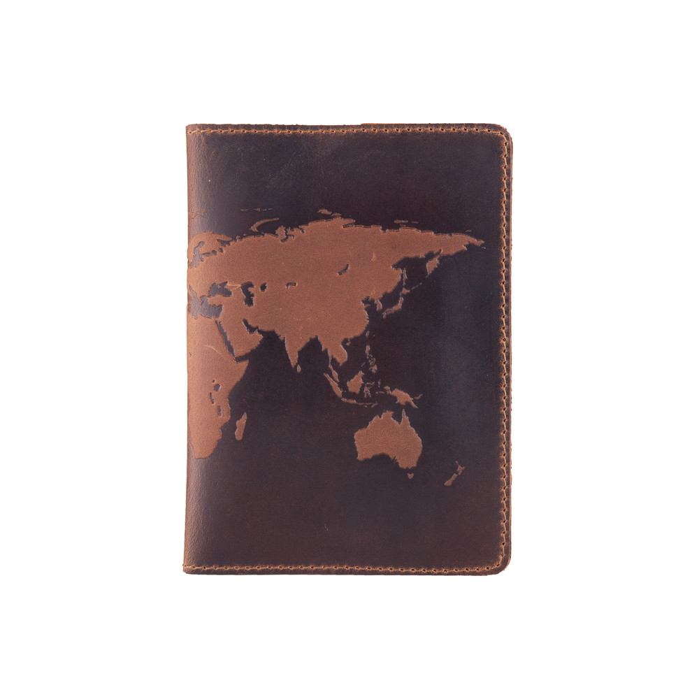 

Обложка для паспорта HiArt PC-03-S19-1235-T001 Shabby Cumaru "World Map"