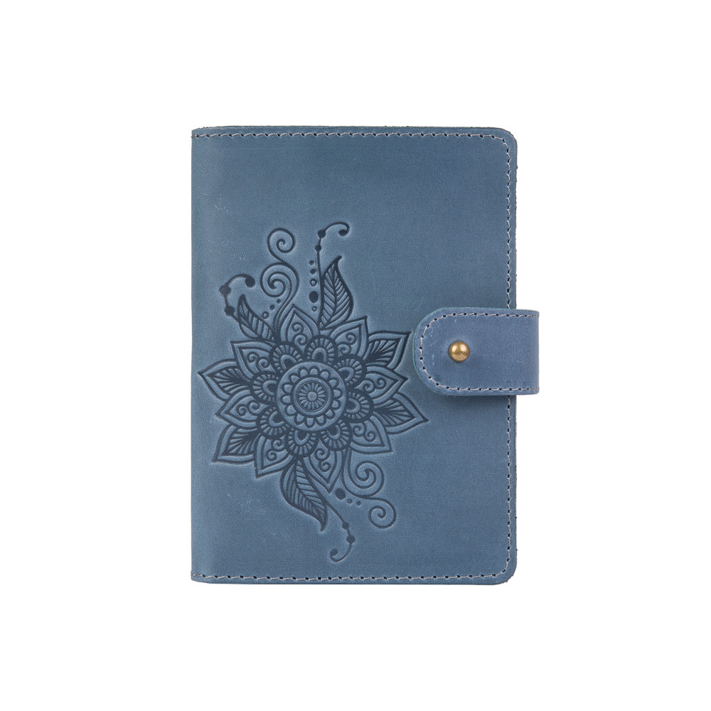 

Кожаное портмоне для паспорта / ID документов HiArt PB-03S/1-S18-4417-T006 Shabby Lagoon "Mehendi Classic"
