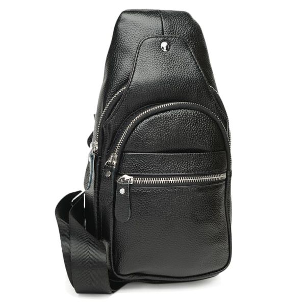 

Мужской кожаный рюкзак Keizer k1313-black