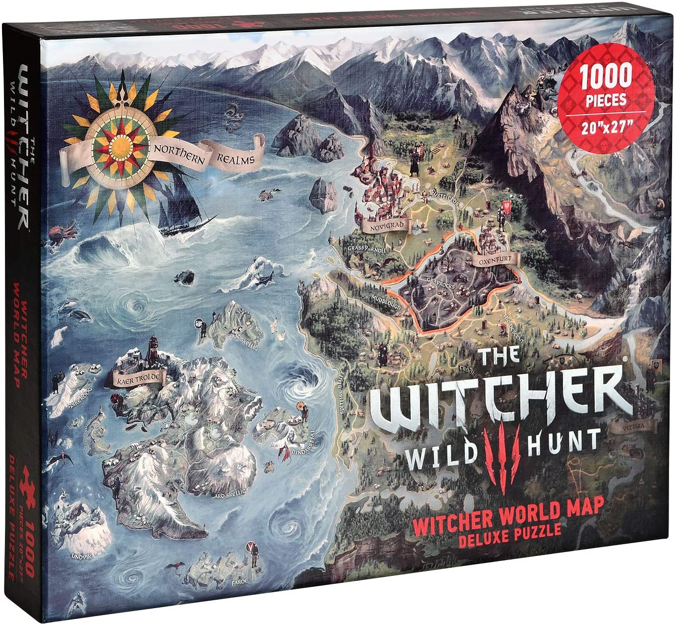 

Пазл WITCHER 3 - Wild Hunt Witcher world map (Ведьмак) 68х50 см (3003-990)