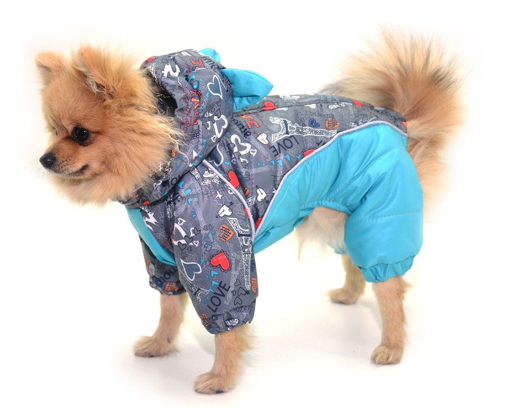 

Комбинезон для собак Bingo Амур йорк 2 34х46 см Серый с синим О 0601)