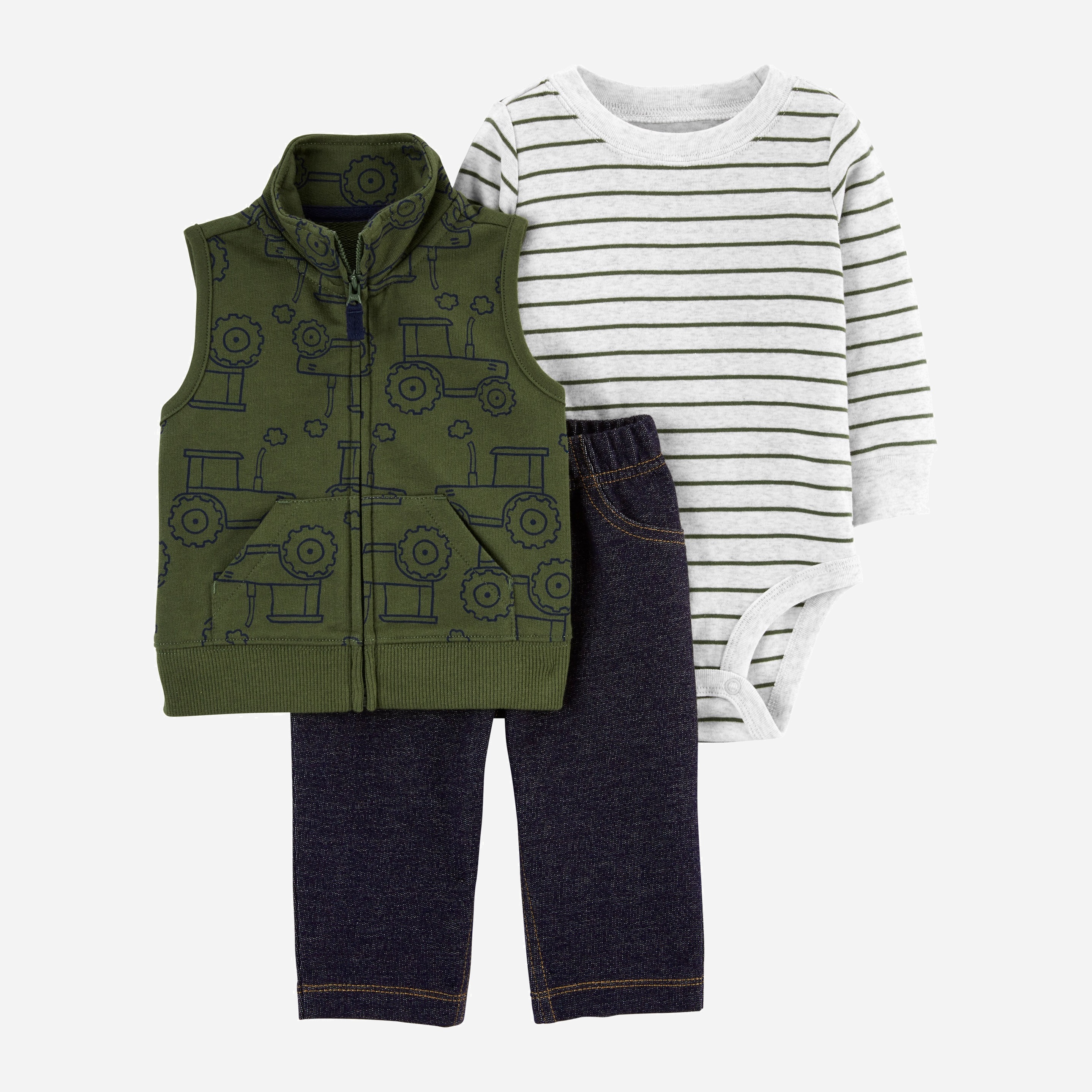 

Комплект (боди + жилет + брюки) Carters 1L546410 72-76 см Мультиколор
