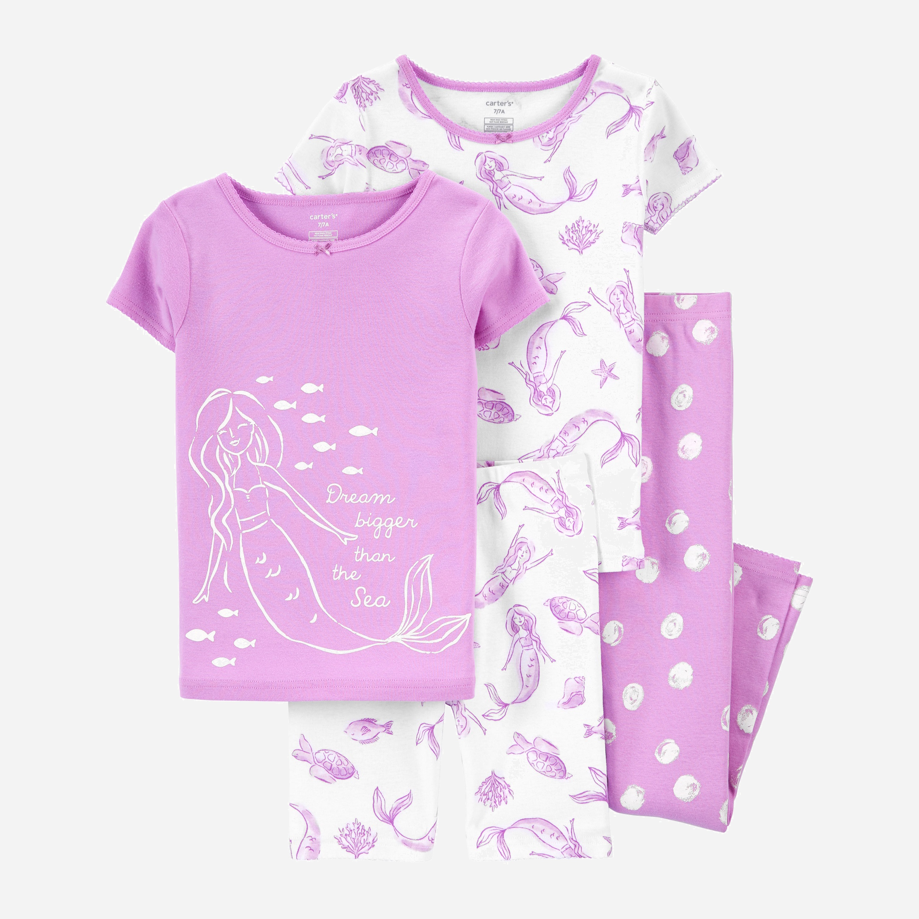 

Пижама (футболка 2 шт + шорты + лосины) Carters 3K552510 116-125 см Мультиколор