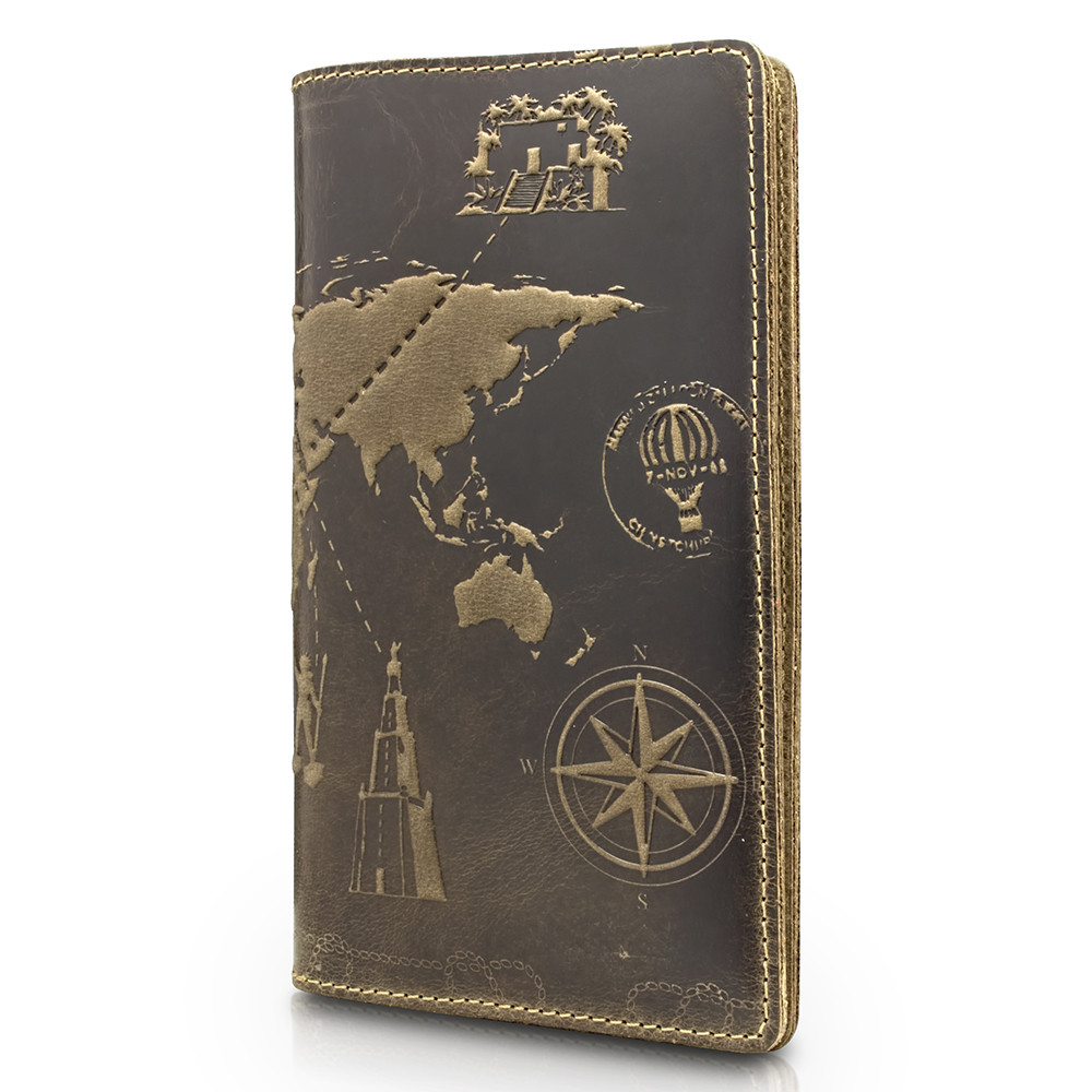 

Портмоне HiArt PB-01-S19-1020-T002 Shabby Brown "7 wonders of the world"