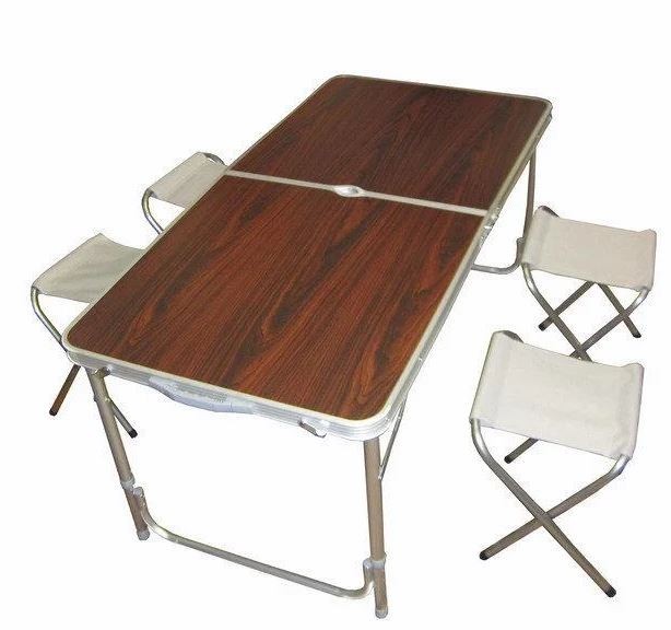 

Стол для пикника усиленный с 4 стульями Folding Table (раскладной чемодан)
