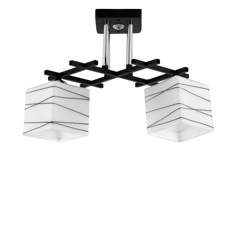 

Люстра стельова Light House SRS-16192/2 чорний + хром