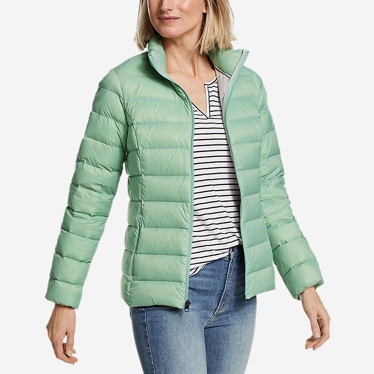 

Ультра легкий пуховик Eddie Bauer Women's CirrusLite Spring Down Jacket Bottle Green XS