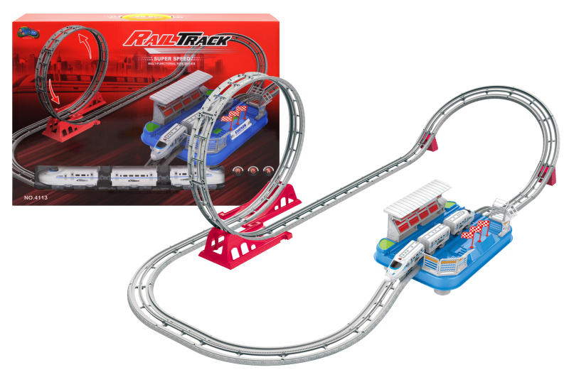 

Залізниця A-Toys RailTrack 55*40*95см Різнобарвний 4113
