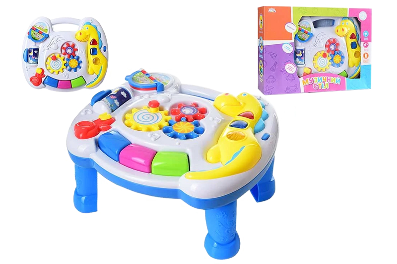 

Музичний розвиваючий столик A-Toys Динозаврик 2 в 1 38*8*265см кольоровий UKA-A0020
