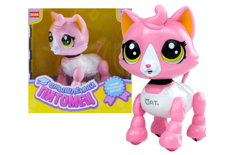 

Інтерактивна іграшка A-Toys "Кмітливий котик" 45*29*4 см рожевий E5599-9