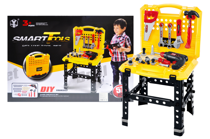

Дитячий набір інструментів YG Toys "Smart Tools" 57*40*7 см., жовто-чорний T102-1