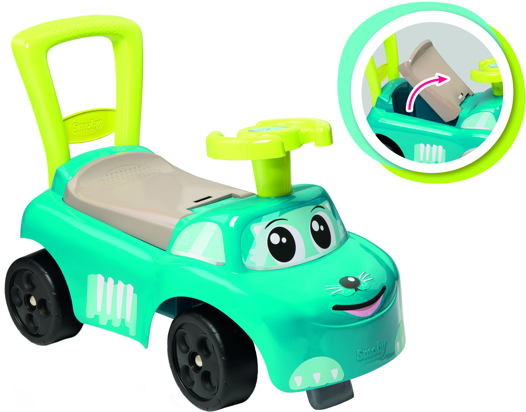 Акція на Машина для катания детская Smoby Toys 54 x 27 x 40 см Морской котик (720525) (3032167205254) від Rozetka UA