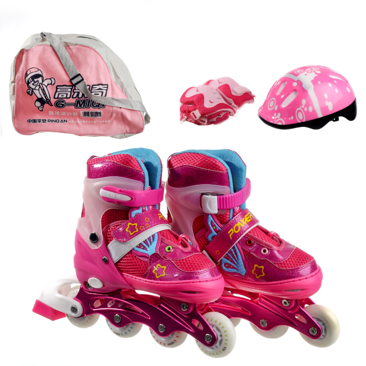 

Роликовые коньки Huada Toys H11 35-38 Розовые
