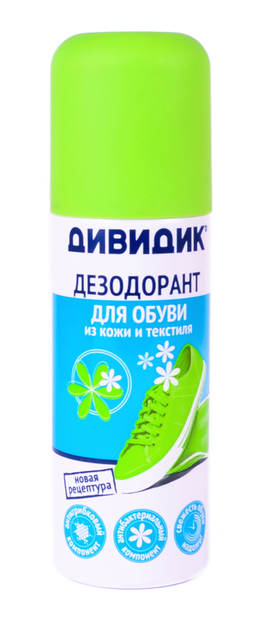 

Дезодорант для обуви из кожи и текстиля Дивидик (125 ml)