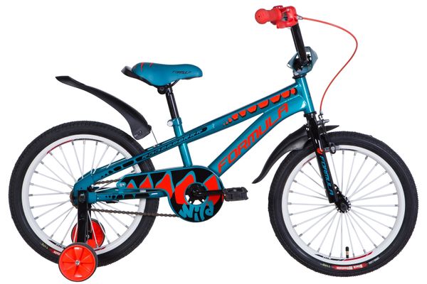 

Велосипед 18" Formula WILD 2021 (бирюзово-черный с оранжевым)