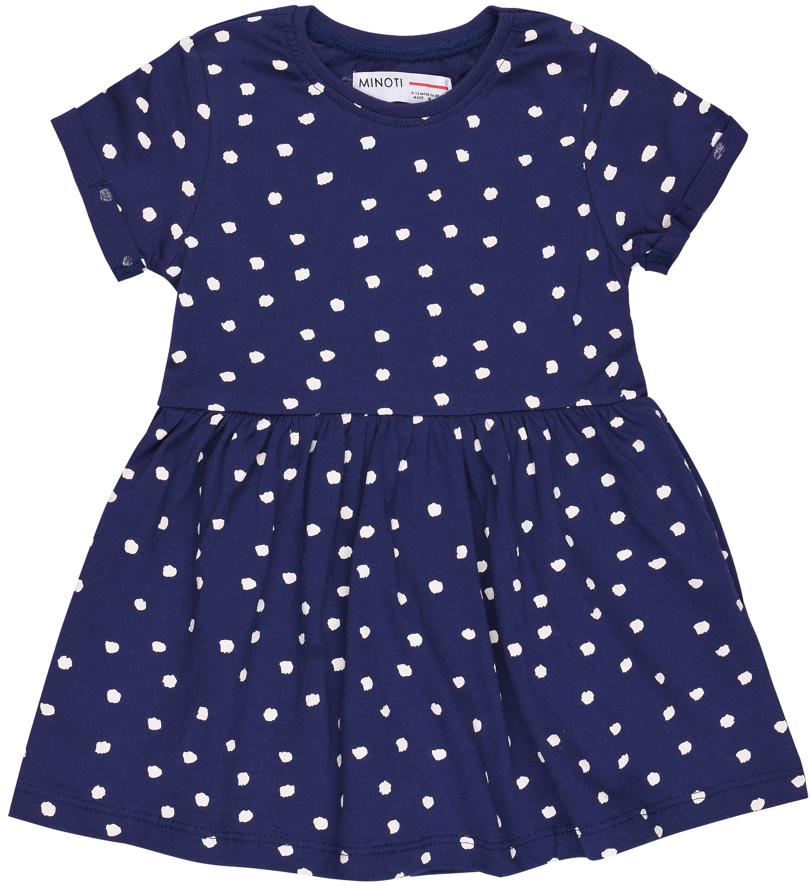 Акція на Дитяче літнє плаття для дівчинки Minoti 2Tdress22 13145 74-80 см Темно-синє від Rozetka