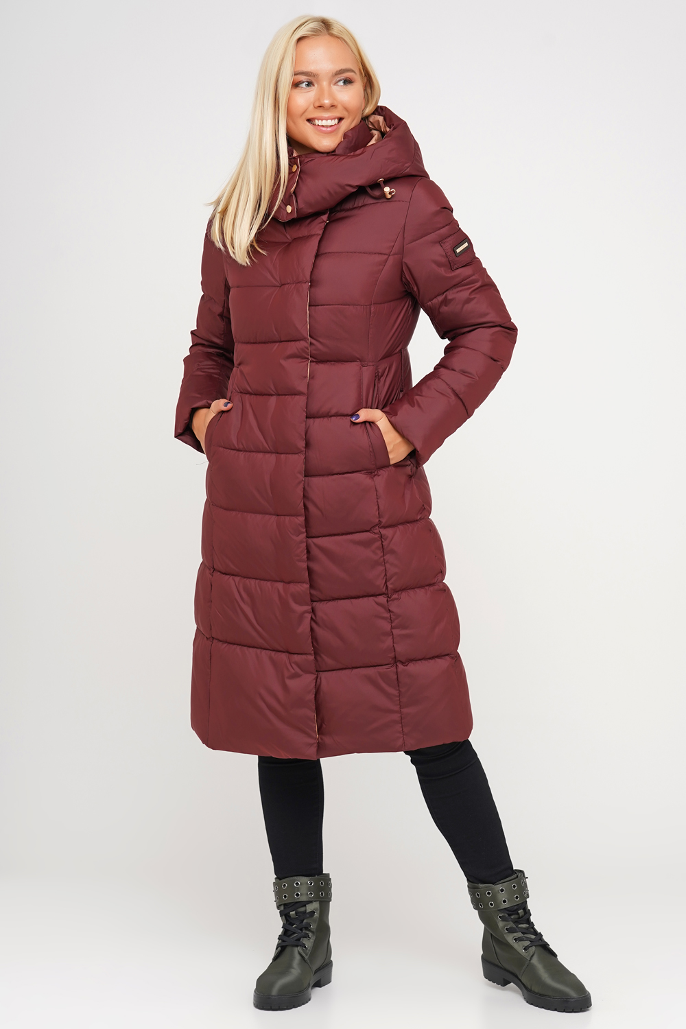 

Куртка зимняя Clasna CW20D255BCW бордовый (632) XXL (р)