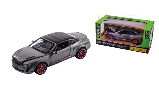 

Детская игрушка инерционная металлическая машинка Bentley Continental Supersports ISR Автопром 1:24