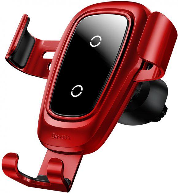 

Автодержатель Baseus Metal Gravity Car Mount (Air Outlet Version) 1.7A QC3.0 Red (WXYL-B09)