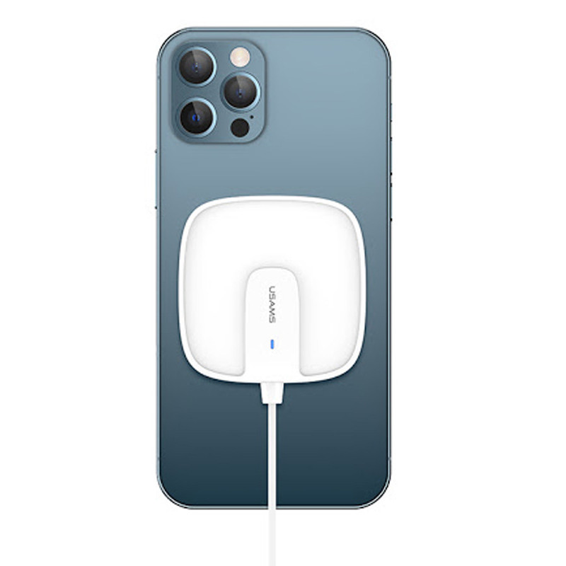 

БЗУ Usams US-CD159 W1, 15W, Type-C (магнитный)для Зарядные устройства Белый