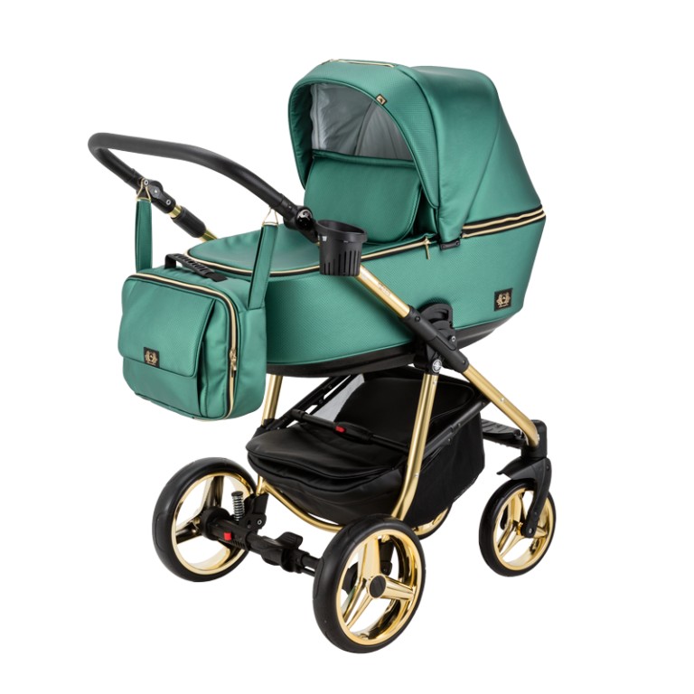 

Коляска 2 в 1 Adamex Reggio Shine Collection кожа