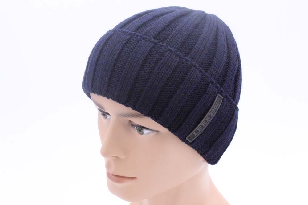 

Мужская шапка с отворотом Алтай цвет синий