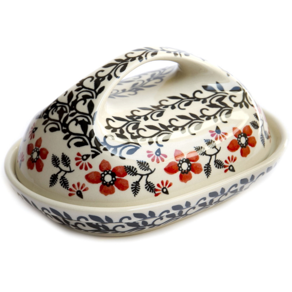 

Масленка овальная высокая 18х14 Red-Black