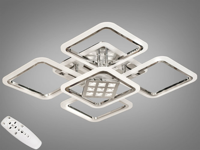 

LED-люстра с диммером и RGB подсветкой, 130W 8190