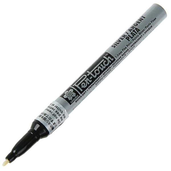 

Маркер Pen-Touch Серебро тонкий (FINE) 1мм Sakura (41302(SE) )