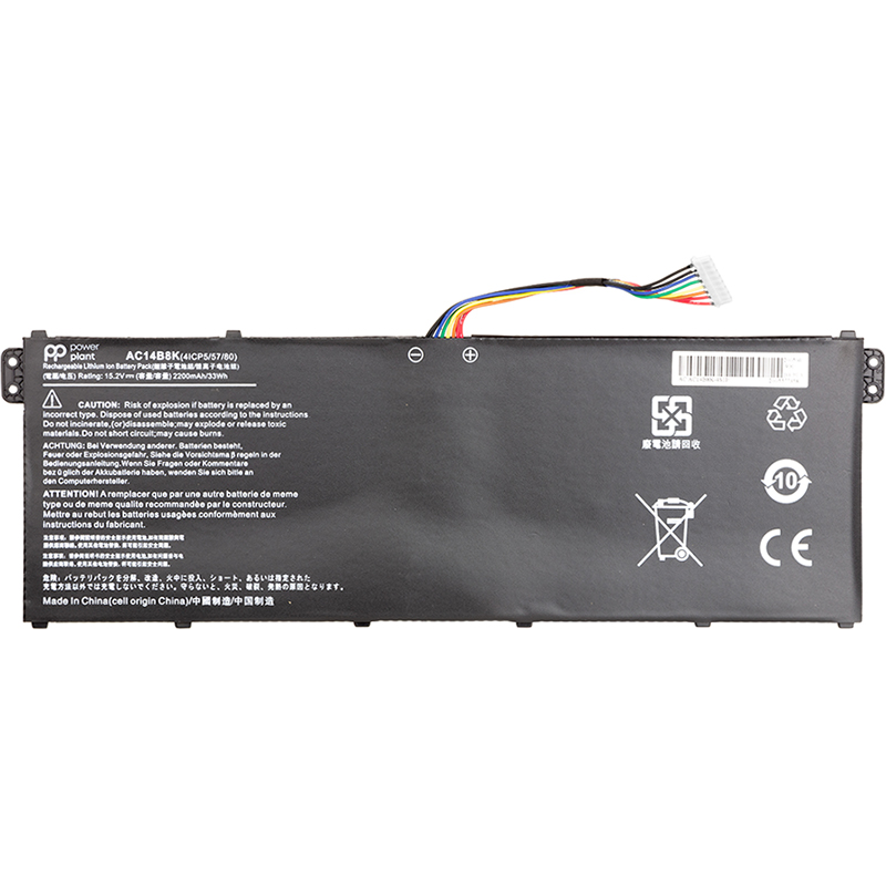 

Аккумулятор для ноутбуков ACER Aspire E15 ES1-512 Series (AC14B8K) 15.2V 2200mAh