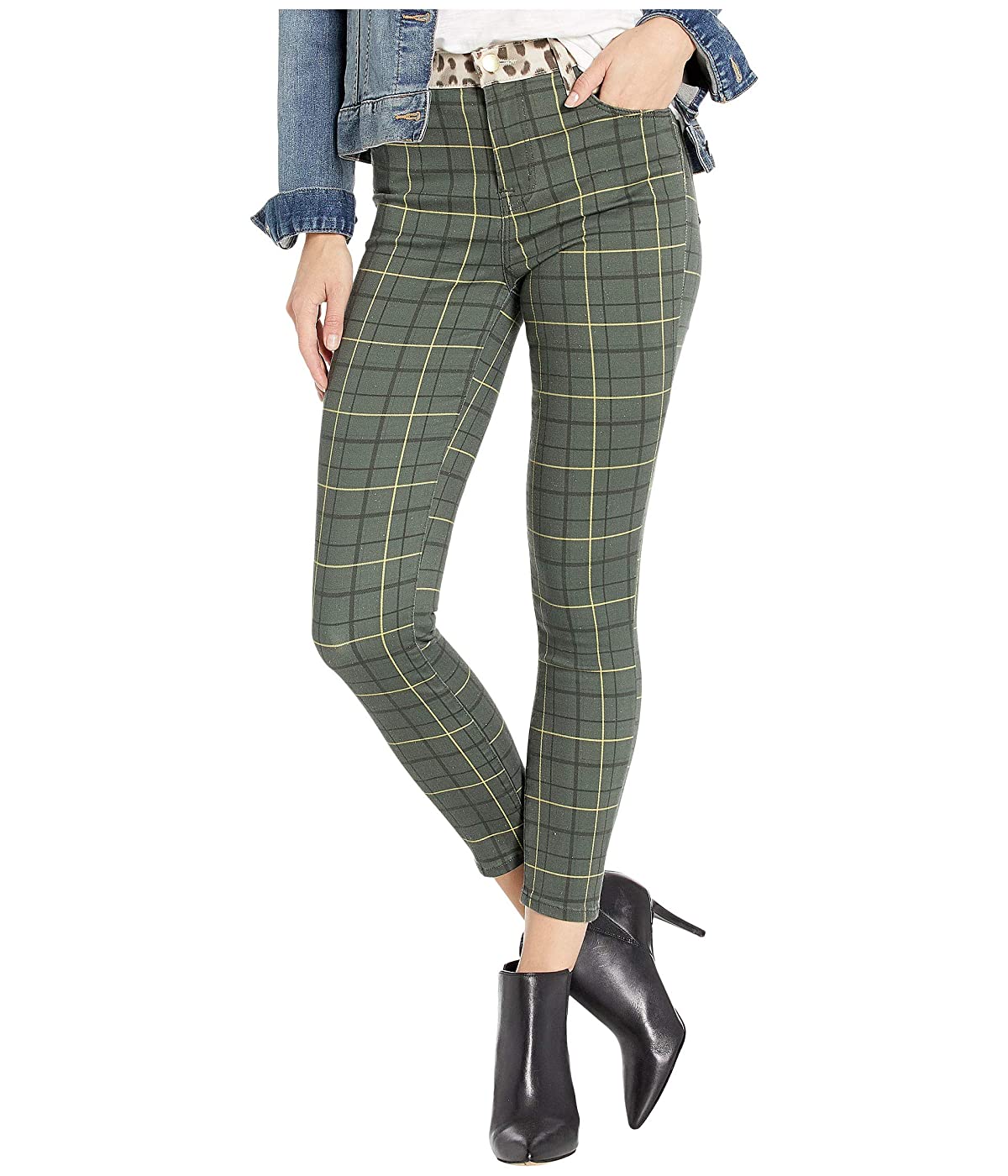 

Леггинсы J Brand Alana High-Rise Crop Skinny in Plaid Jaguar Plaid Jaguar, 24W 32L