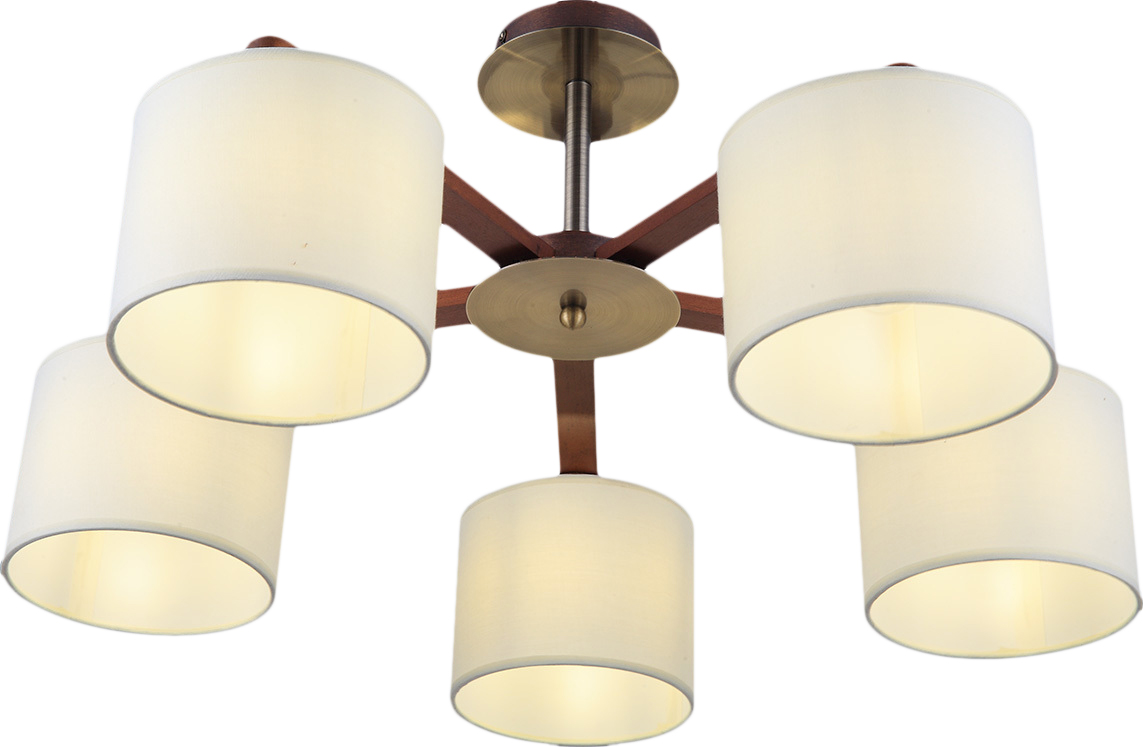 

Люстра Altalusse INL-9369C-05 Antique brass Walnut Е27 5x40 Вт