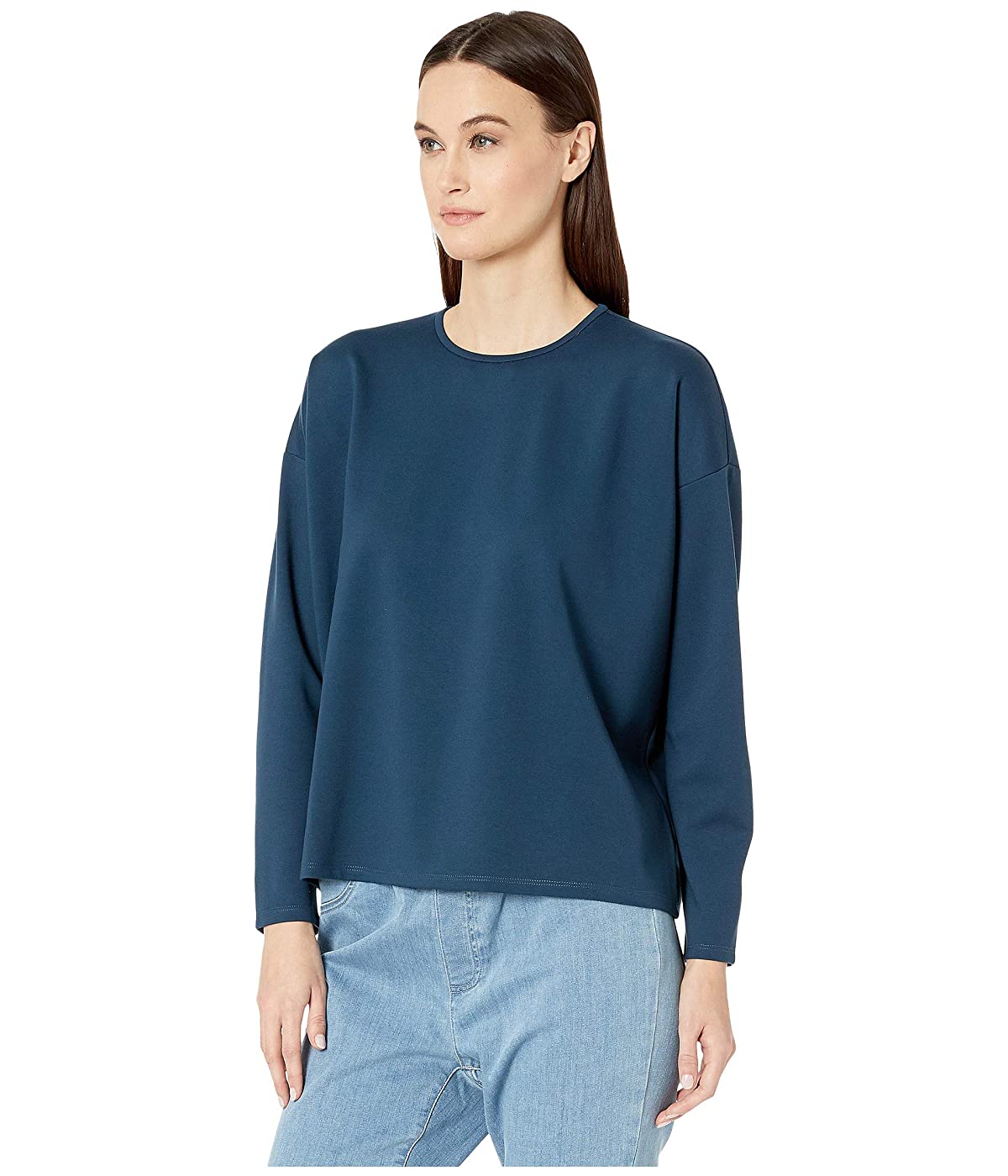 

Лонгслив Eileen Fisher Flex Tencel Ponte Crew Neck Short Box-Top Storm,  (40, Лонгслив Eileen Fisher Flex Tencel Ponte Crew Neck Short Box-Top Storm, XXS (40)