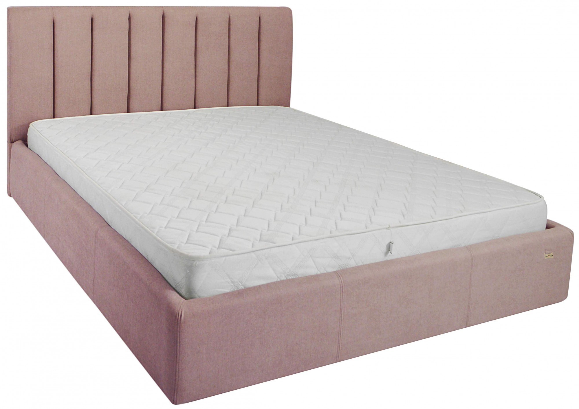 

Кровать Двуспальная Sanam Матрас Comfort Plus 160 х 200 см Missoni 021 С подъемным механизмом и нишей для белья Розовая